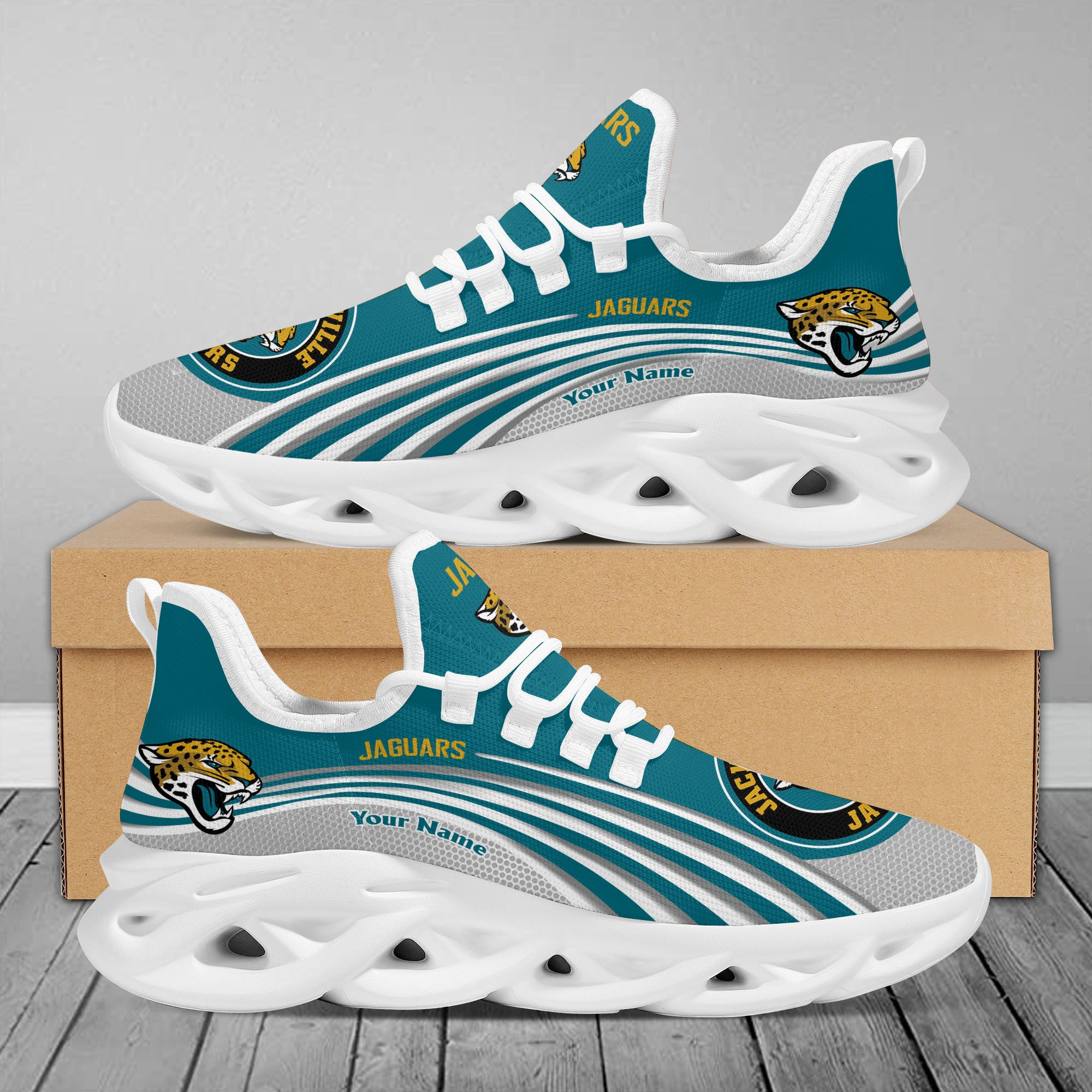 Ideafootwear Jacksonville Jaguars Max Soul Shoes Sneakers For Men And Women 31