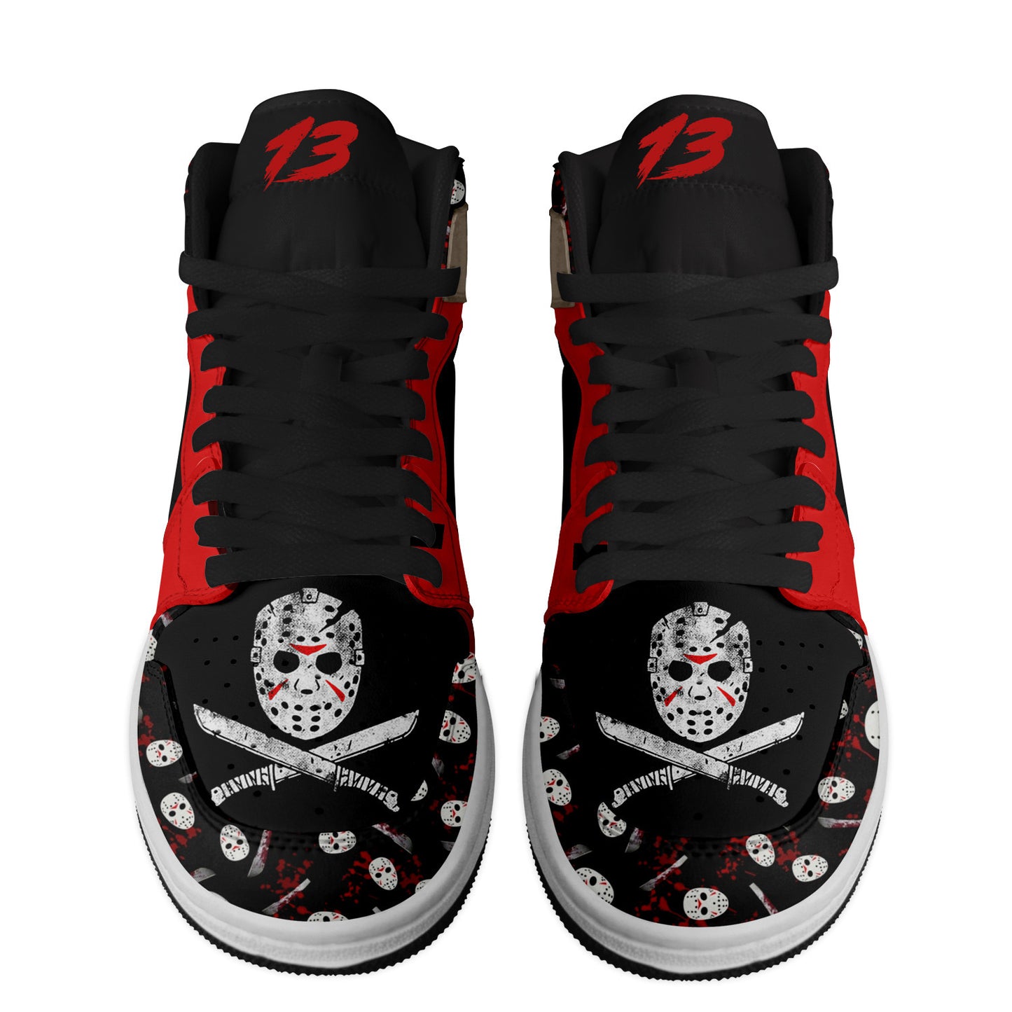 Ideafootwear Jason Voorhees AJ1 High Sneakers Shoes For Men And Women 4