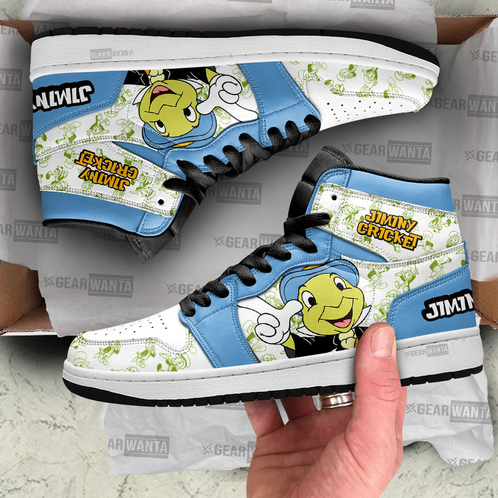 Ideafootwear Jiminy Cricket AJ1 High Sneakers Shoes For Men And Women 1
