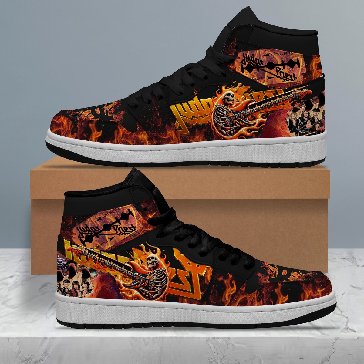 Ideafootwear Judas Priest AJ1 High Sneakers Shoes For Men And Women 3