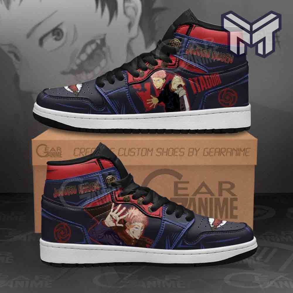 Ideafootwear Jujutsu Kaisen AJ1 High Sneakers Shoes For Men And Women 1