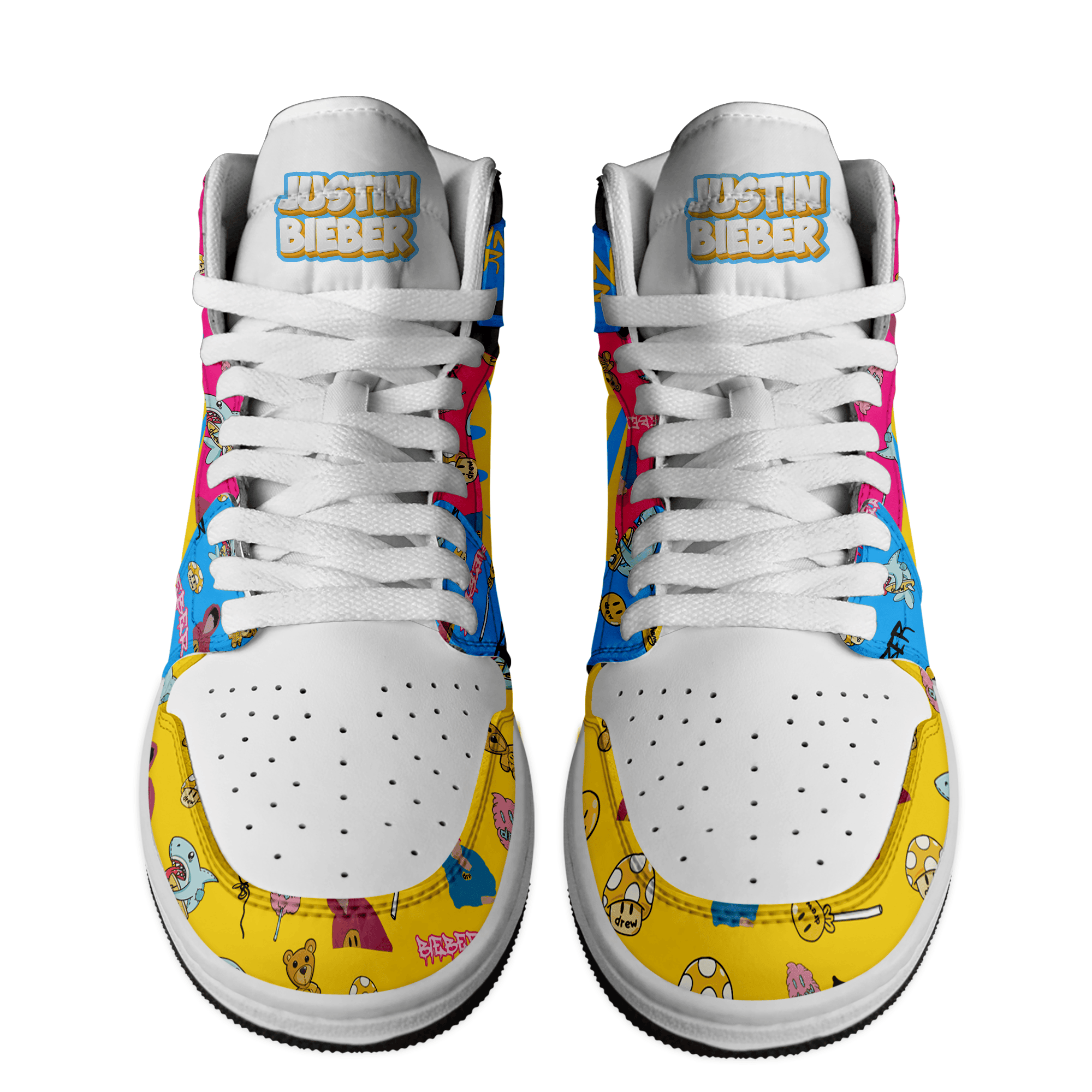 Ideafootwear Justin Bieber AJ1 High Sneakers Shoes For Men And Women 5