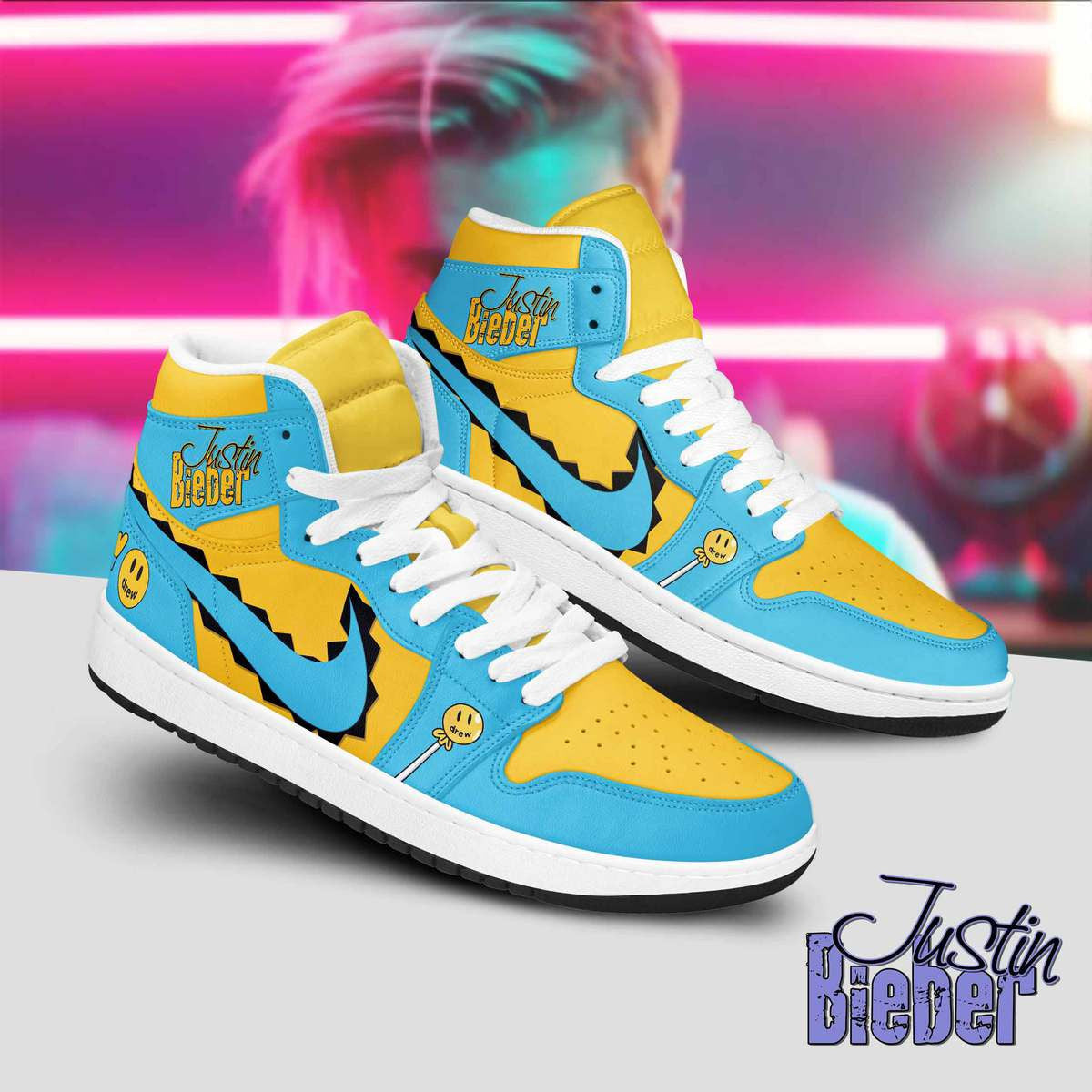 Ideafootwear Justin Bieber AJ1 High Sneakers Shoes For Men And Women 4