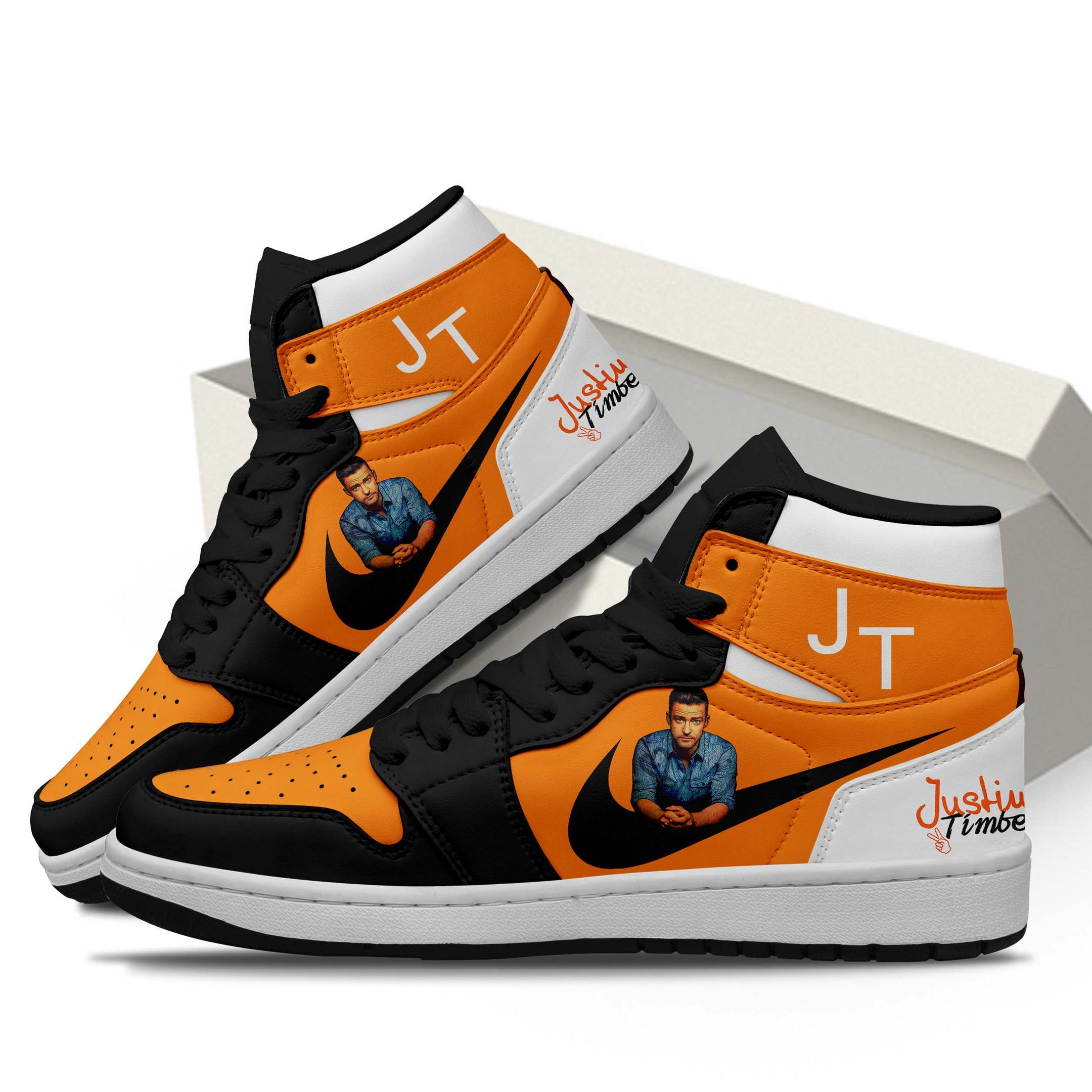 Ideafootwear Justin Timberlake AJ1 High Sneakers Shoes For Men And Women 3