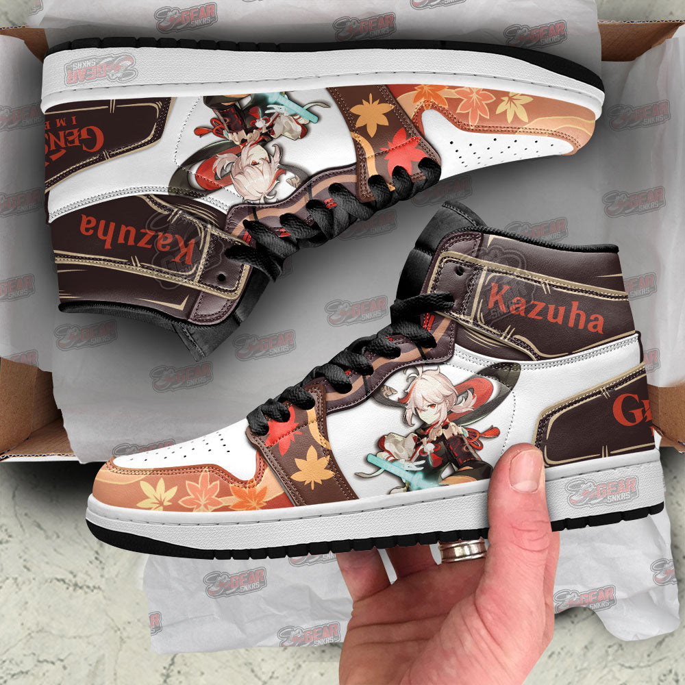 Ideafootwear Kaedehara Kazuha Genshin Impact AJ1 High Sneakers Shoes For Men And Women 1