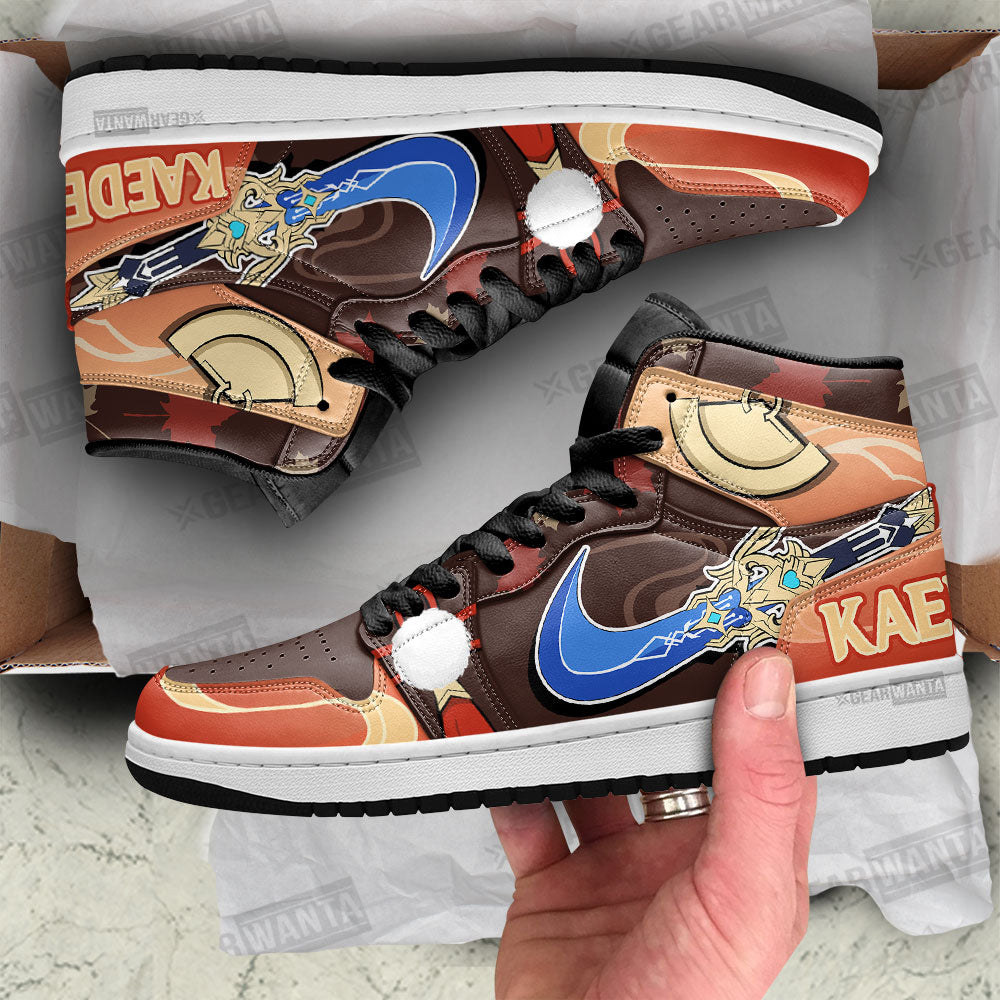 Ideafootwear Kaedehara Sw Genshin Impact AJ1 High Sneakers Shoes For Men And Women 1