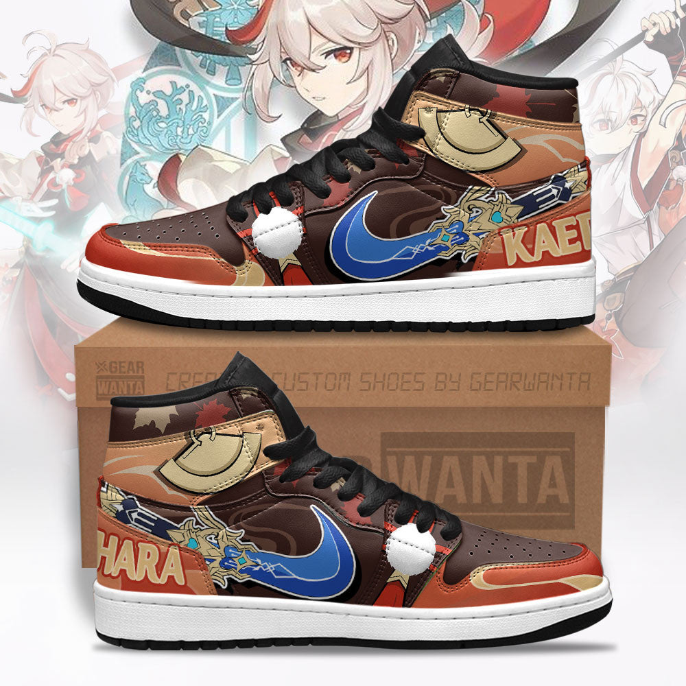Ideafootwear Kaedehara Sw Genshin Impact AJ1 High Sneakers Shoes For Men And Women 1