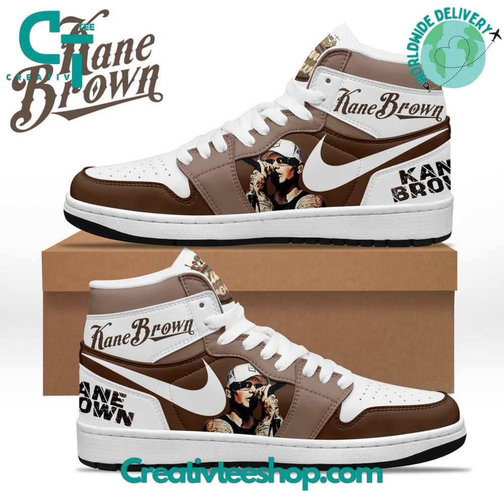 Ideafootwear Kane Brown AJ1 High Sneakers Shoes For Men And Women 2