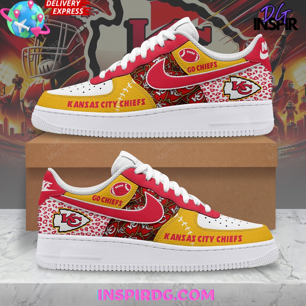 Ideafootwear Kansas City Chiefs Air Low-Top Sneakers Shoes For Men And Women 5