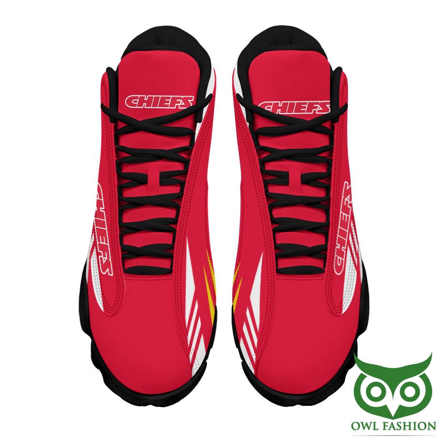 Ideafootwear Kansas City Chiefs AJ13 Sneakers Shoes For Men And Women 10