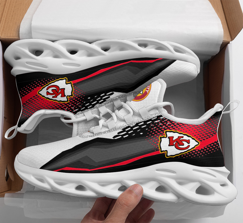 Ideafootwear Kansas City Chiefs Max Soul Shoes Sneakers For Men And Women 8