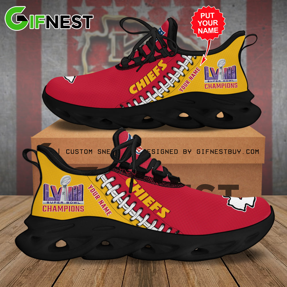 Ideafootwear Kansas City Chiefs Max Soul Shoes Sneakers For Men And Women 26