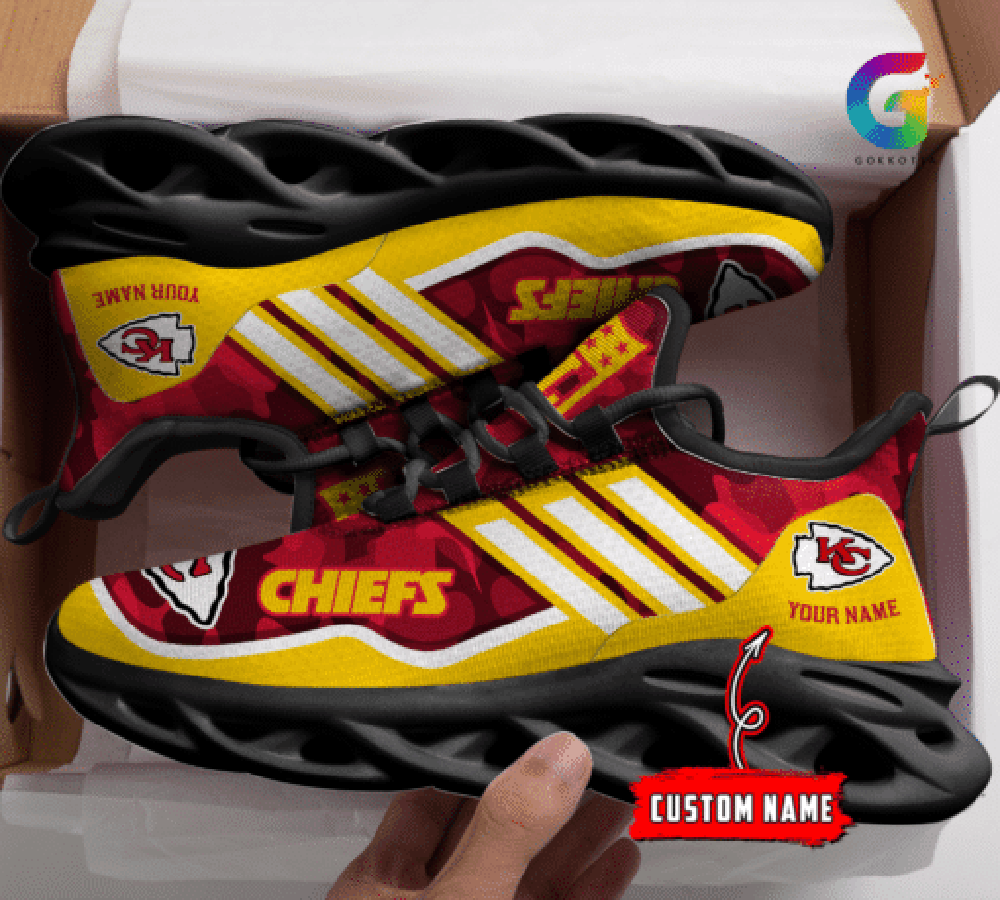 Ideafootwear Kansas City Chiefs Max Soul Shoes Sneakers For Men And Women 39
