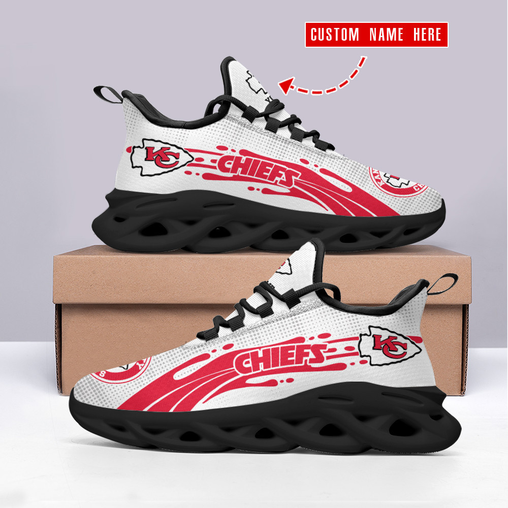 Ideafootwear Kansas City Chiefs Max Soul Shoes Sneakers For Men And Women 43
