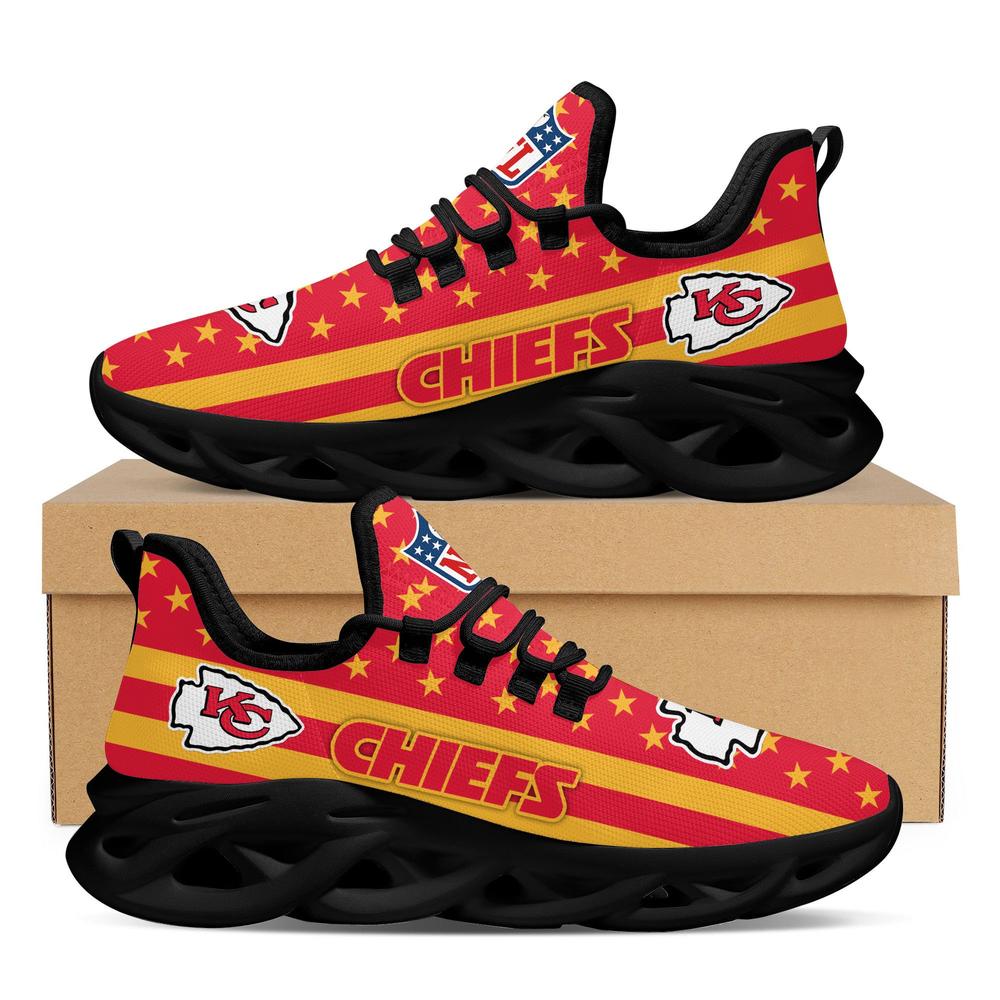 Ideafootwear Kansas City Chiefs Max Soul Shoes Sneakers For Men And Women 9