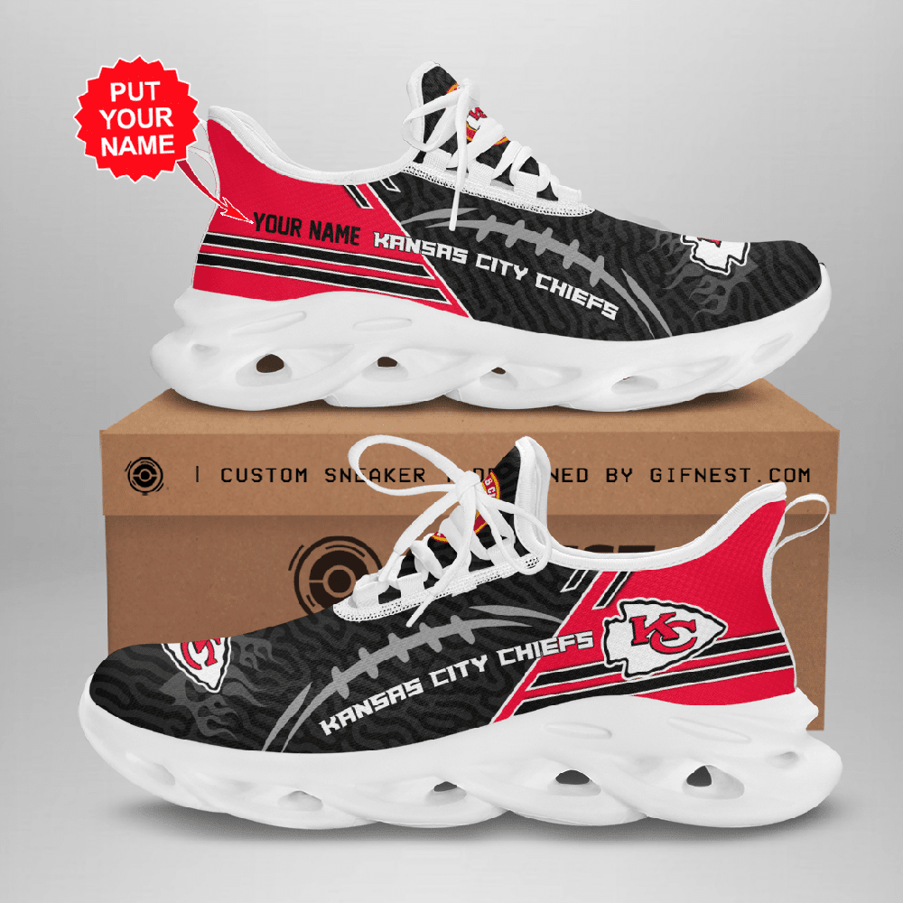 Ideafootwear Kansas City Chiefs Max Soul Shoes Sneakers For Men And Women 57