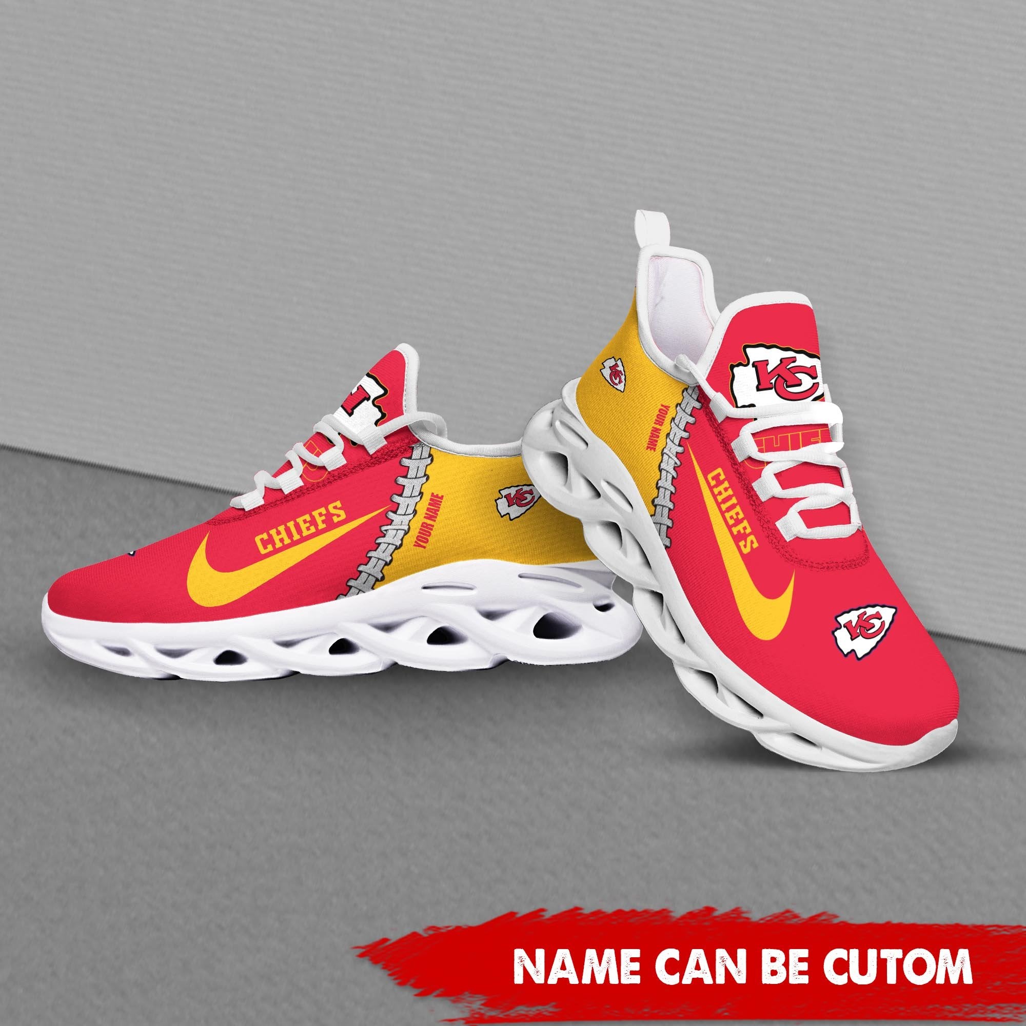 Ideafootwear Kansas City Chiefs Max Soul Shoes Sneakers For Men And Women 53