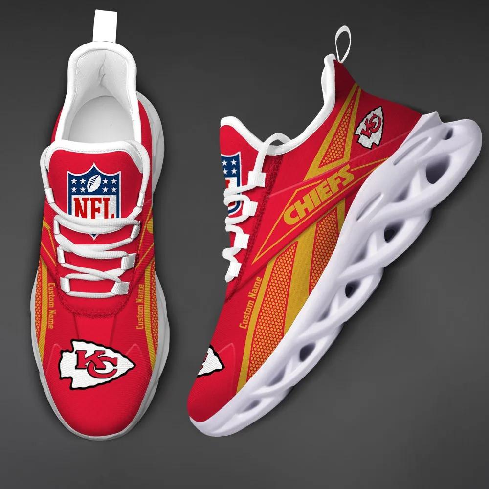 Ideafootwear Kansas City Chiefs Max Soul Shoes Sneakers For Men And Women 7