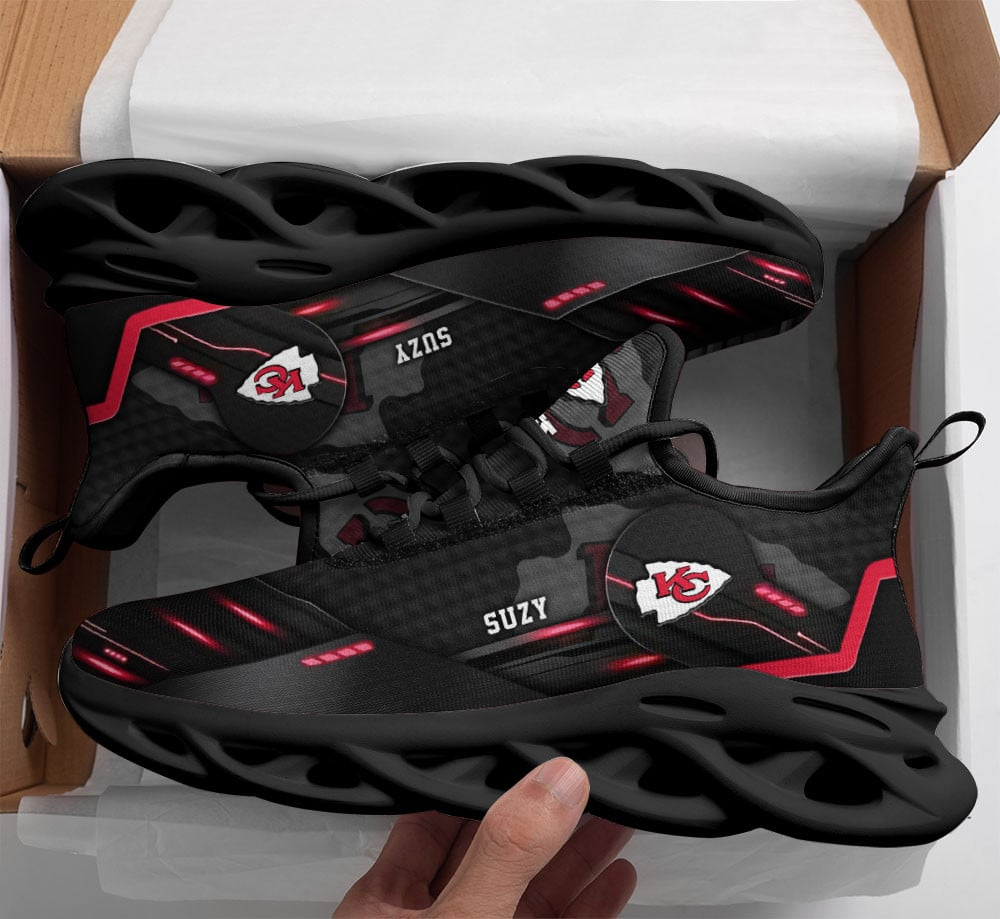 Ideafootwear Kansas City Chiefs Max Soul Shoes Sneakers For Men And Women 19