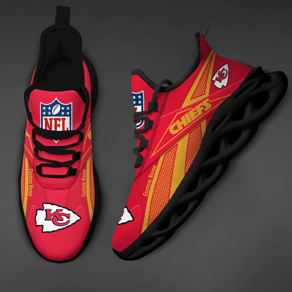 Ideafootwear Kansas City Chiefs Max Soul Shoes Sneakers For Men And Women 7
