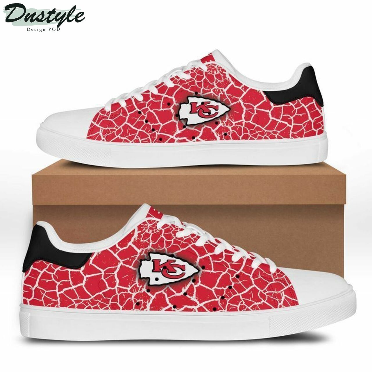 Ideafootwear Kansas City Chiefs Skate Stan Shoes Sneakes For Men And Women 2