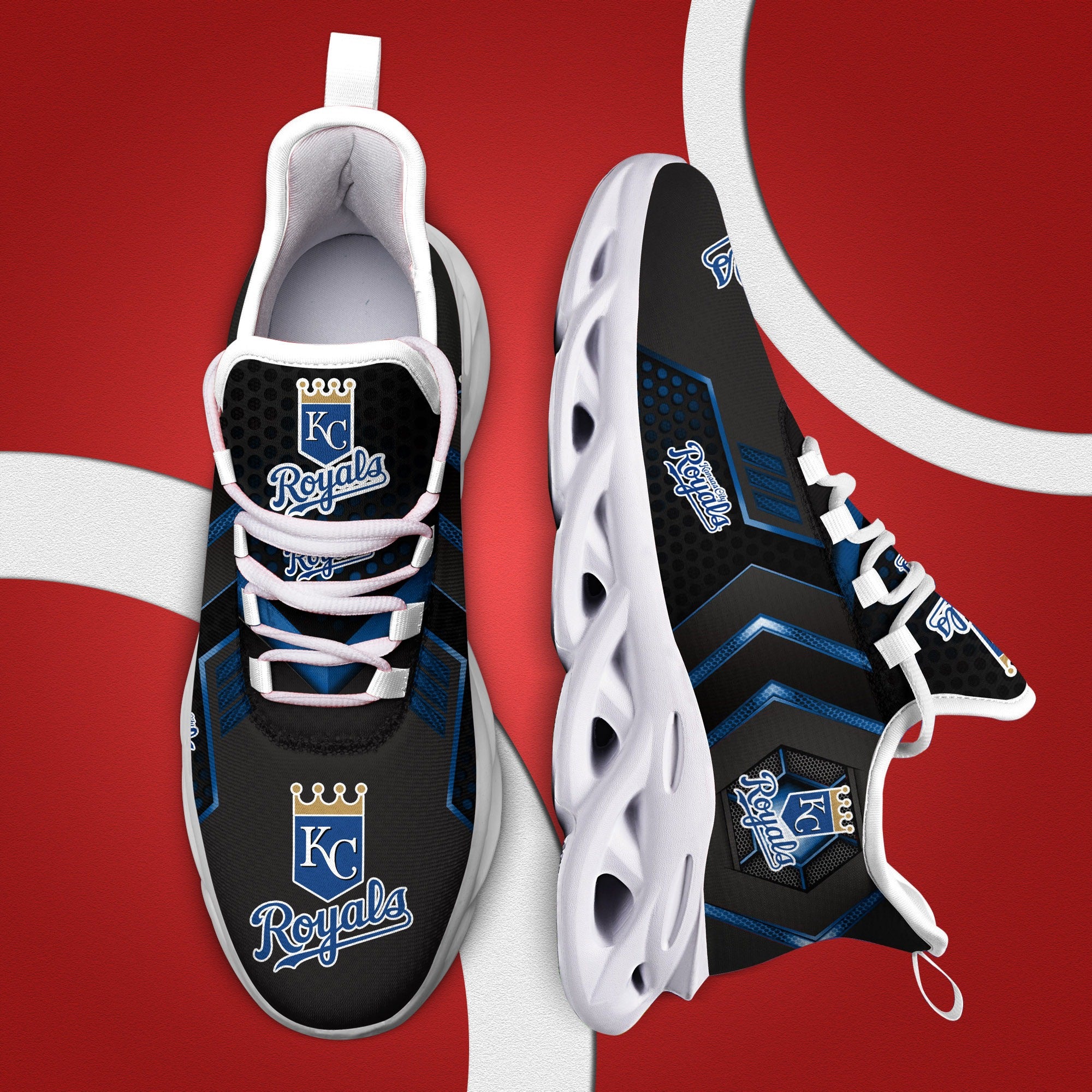 Ideafootwear Kansas City Royals Max Soul Shoes Sneakers For Men And Women 1