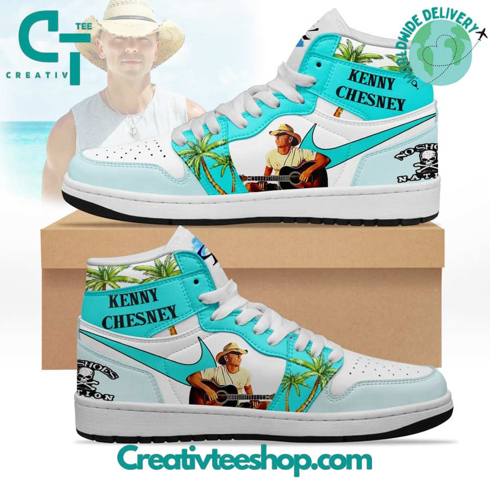 Ideafootwear Kenny Chesney AJ1 High Sneakers Shoes For Men And Women 2