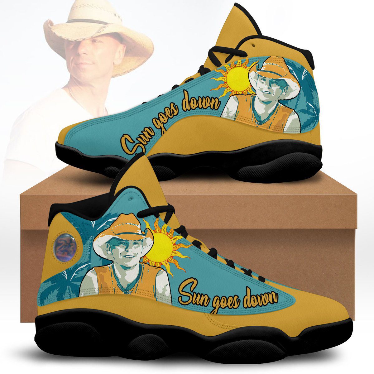 Ideafootwear Kenny Chesney AJ13 Sneakers Shoes For Men And Women 1