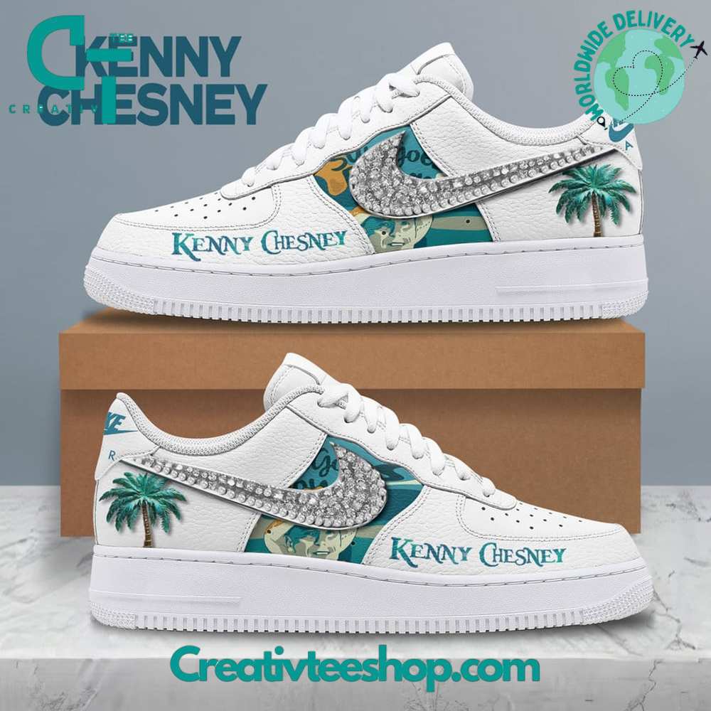 Ideafootwear Kenny Chesney Palm Tree Air Low-Top Sneakers Shoes For Men And Women 1