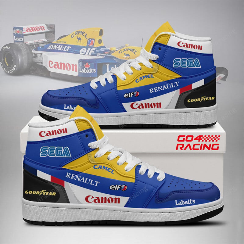Ideafootwear Kick Sauber Formula AJ1 High Sneakers Shoes For Men And Women 1