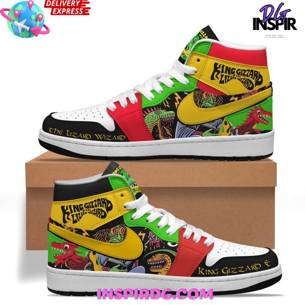 Ideafootwear King Gizzard & the Lizard Wizard AJ1 High Sneakers Shoes For Men And Women 1