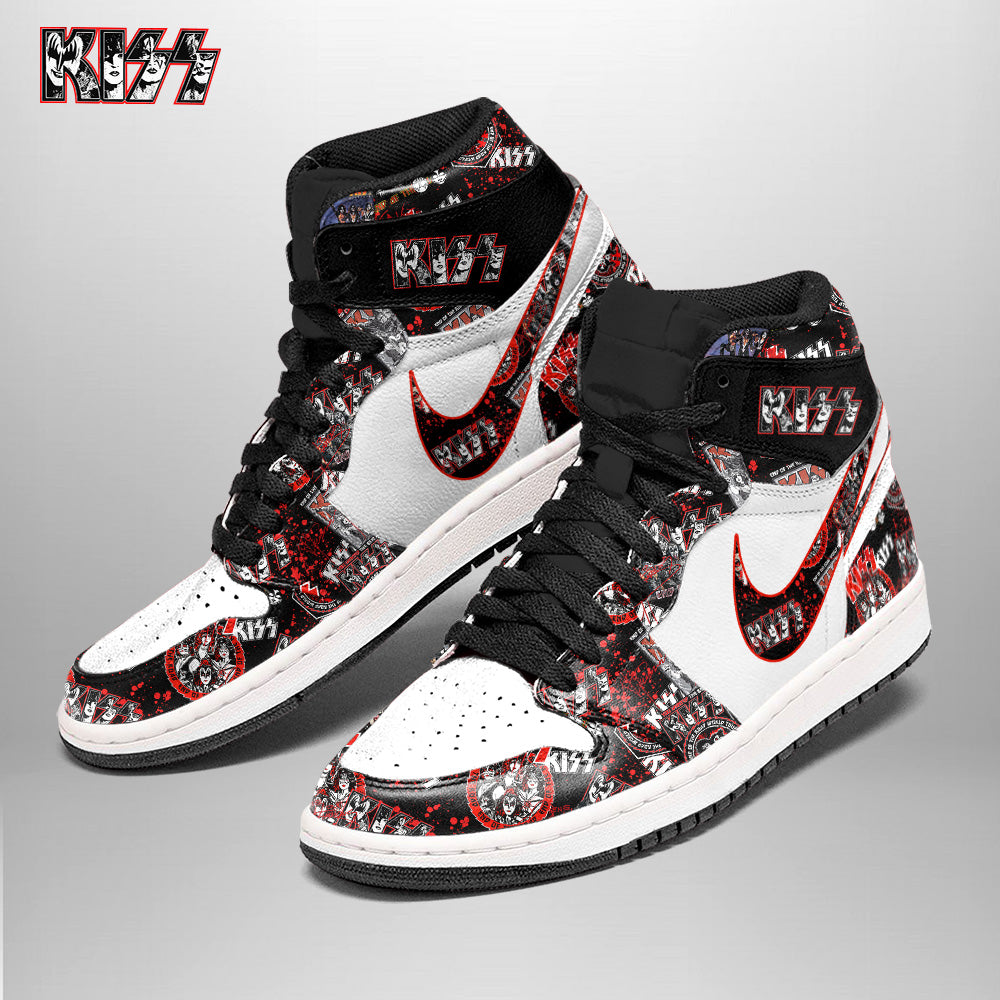 Ideafootwear Kiss AJ1 High Sneakers Shoes For Men And Women 3