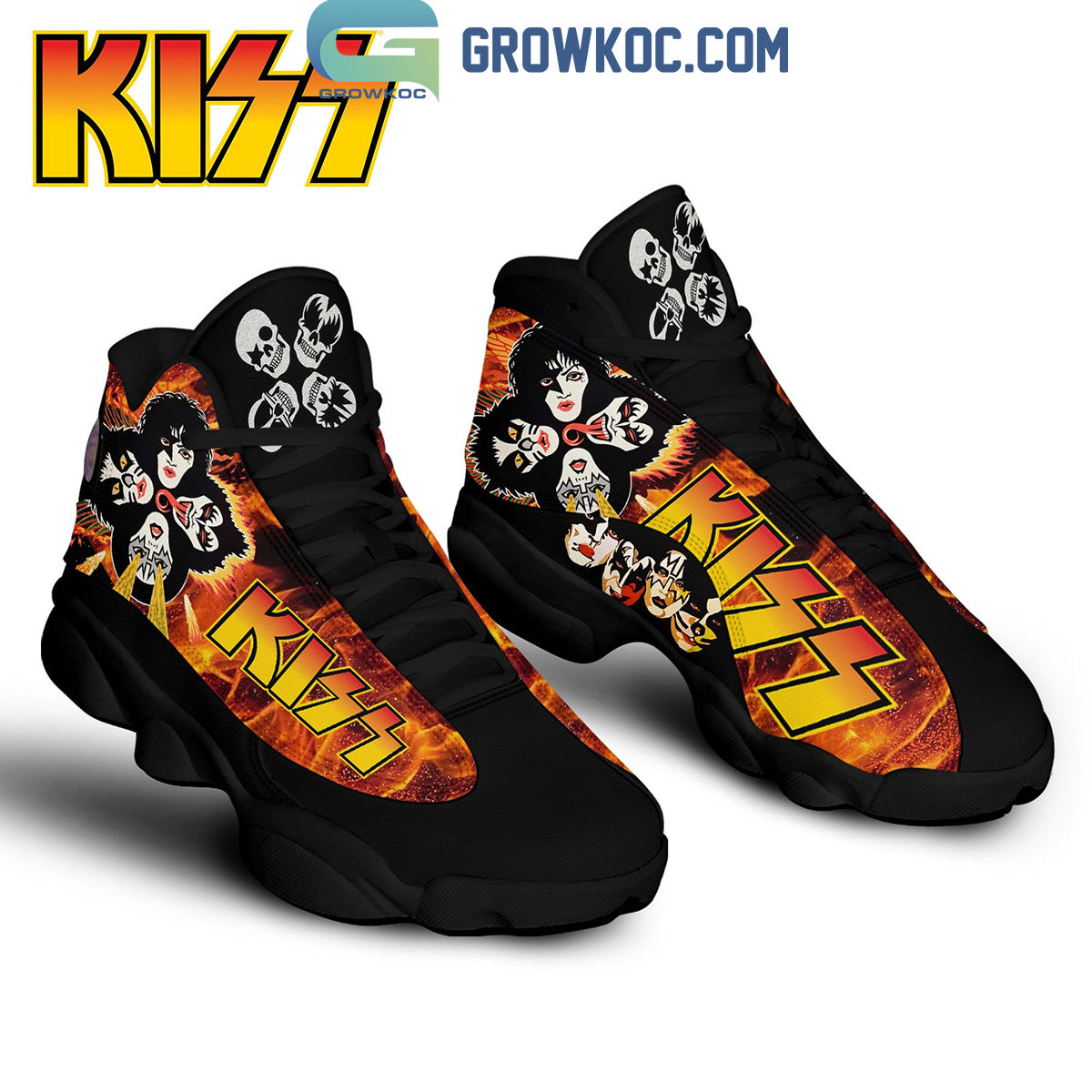 Ideafootwear Kiss AJ13 Sneakers Shoes For Men And Women 1