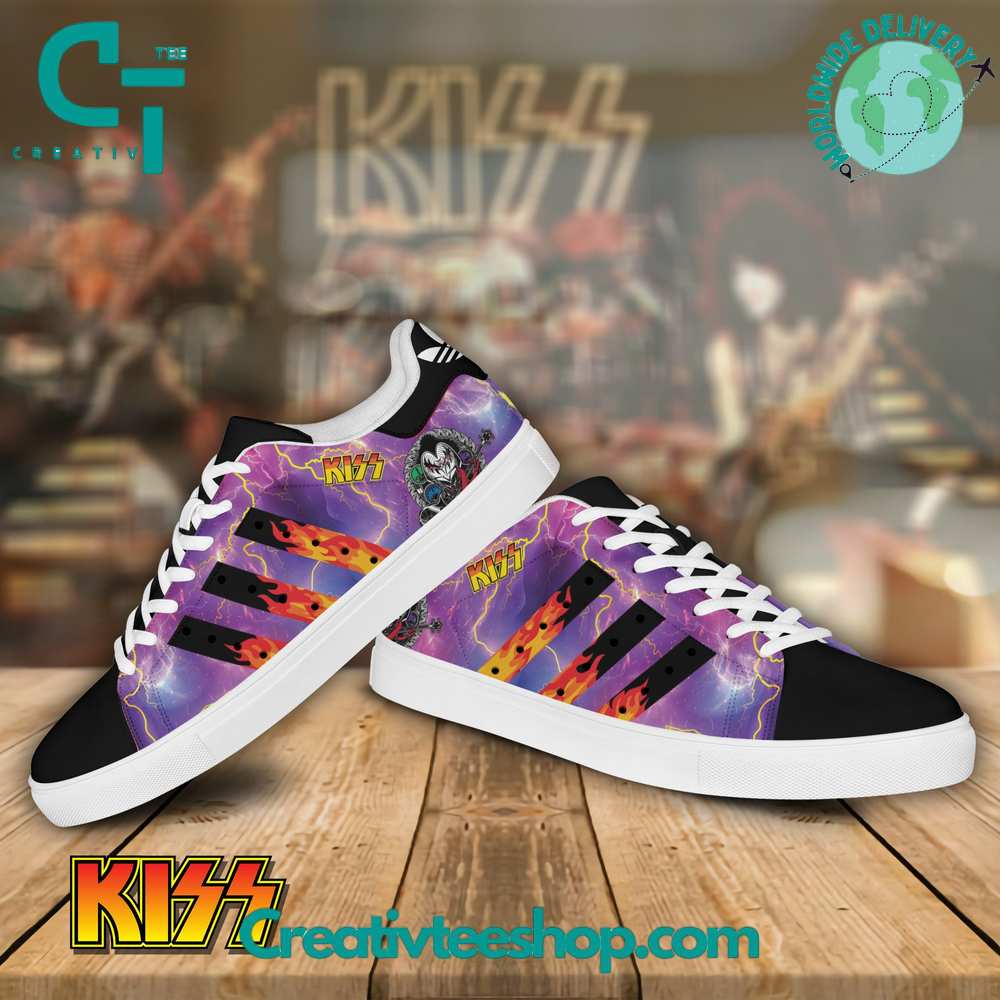 Ideafootwear Kiss Band Adidas Skate Stan Shoes Sneakes For Men And Women 1
