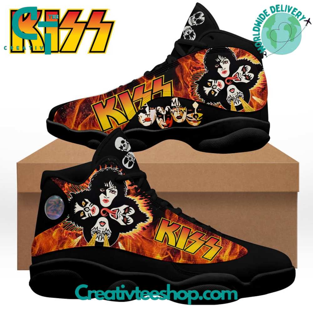 Ideafootwear KISS Band AJ13 Sneakers Shoes For Men And Women 1