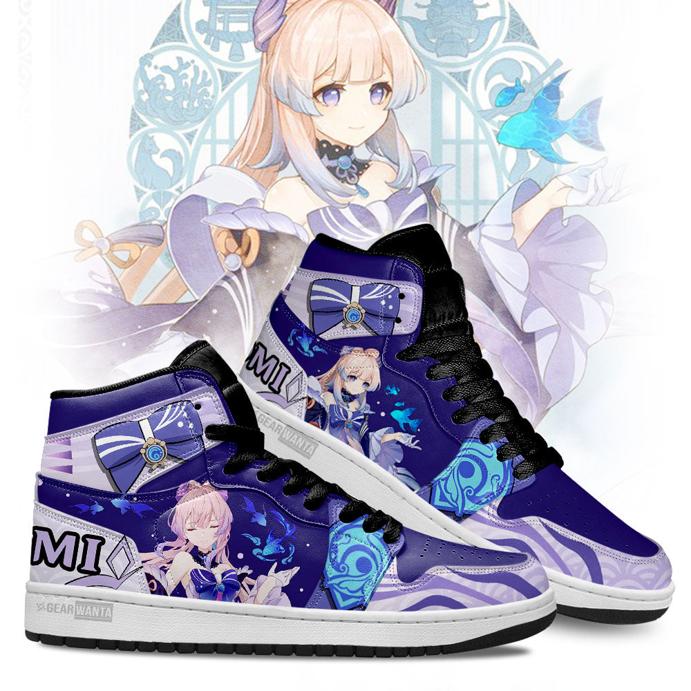 Ideafootwear Kokomi Genshin Impact AJ1 High Sneakers Shoes For Men And Women 1