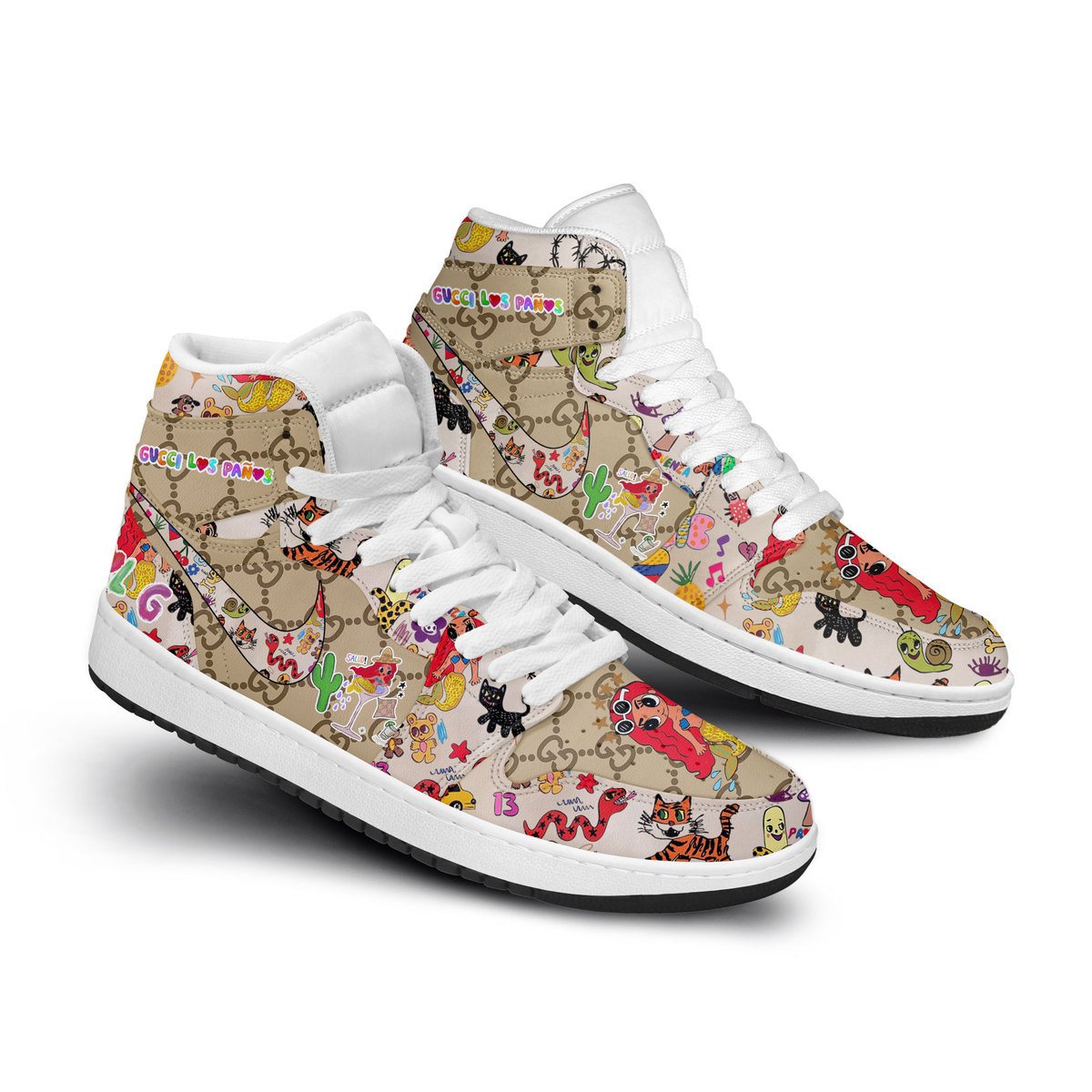Ideafootwear Korn AJ1 High Sneakers Shoes For Men And Women 2