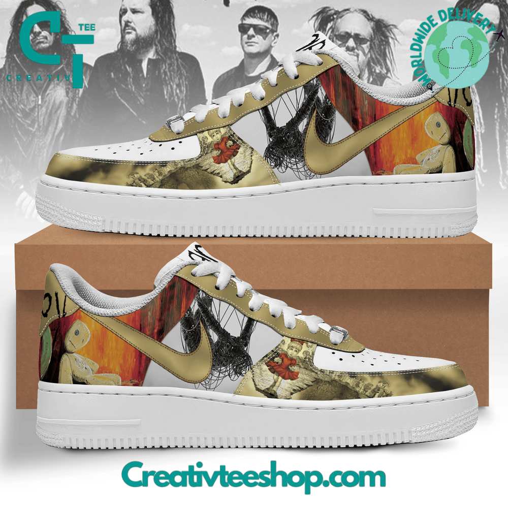 Ideafootwear Korn Nu Metal Band Air Low-Top Sneakers Shoes For Men And Women 1