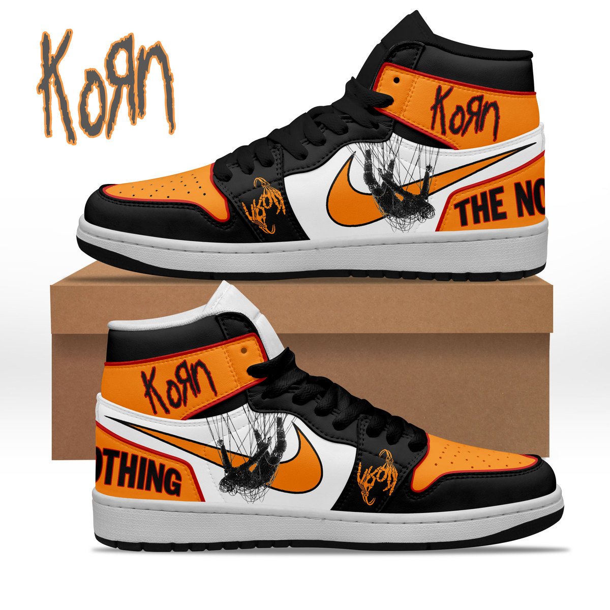 Ideafootwear Korn AJ1 High Sneakers Shoes For Men And Women 12