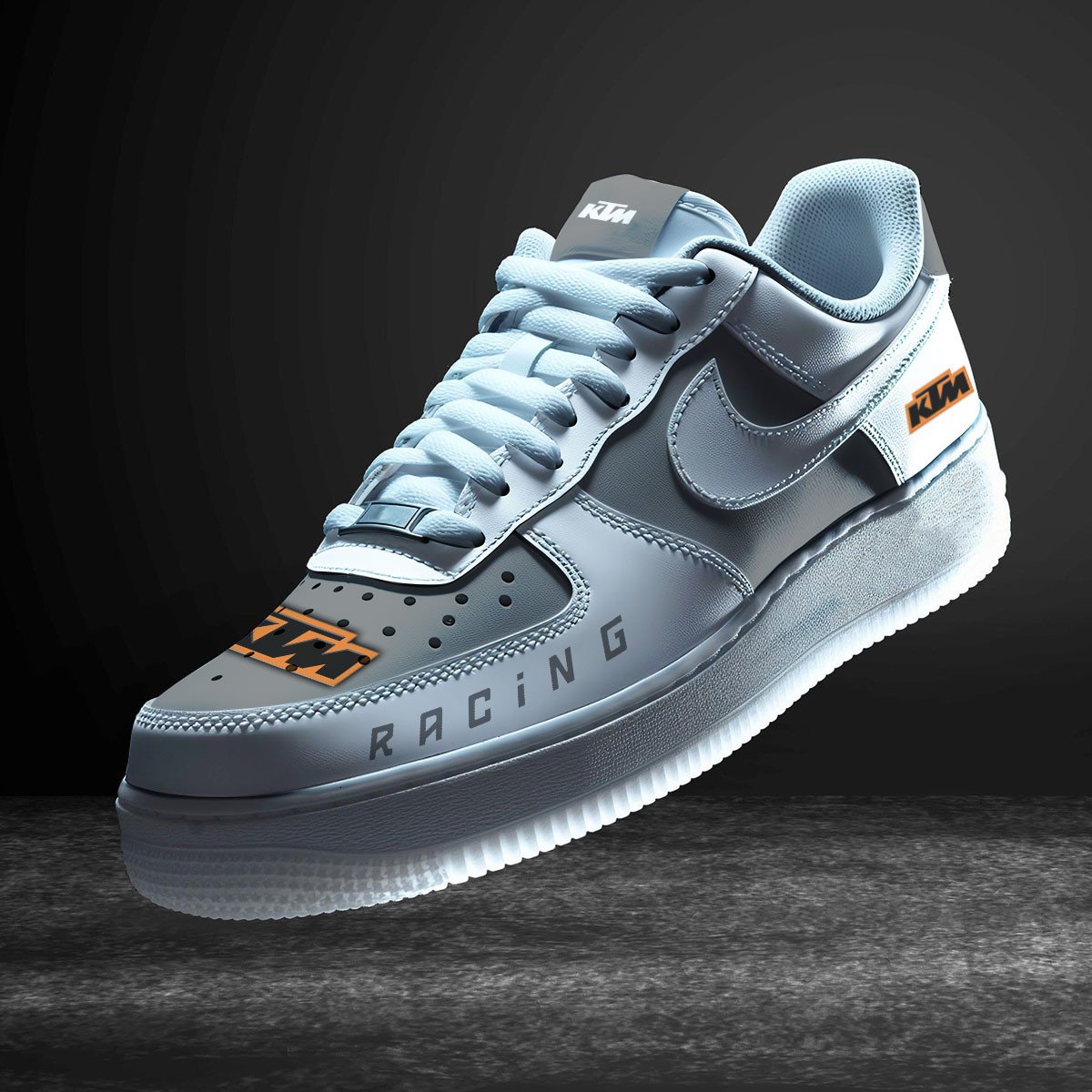Ideafootwear KTM Air Low-Top Sneakers Shoes For Men And Women 4