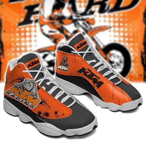 Ideafootwear KTM Racing AJ13 Sneakers Shoes For Men And Women 2