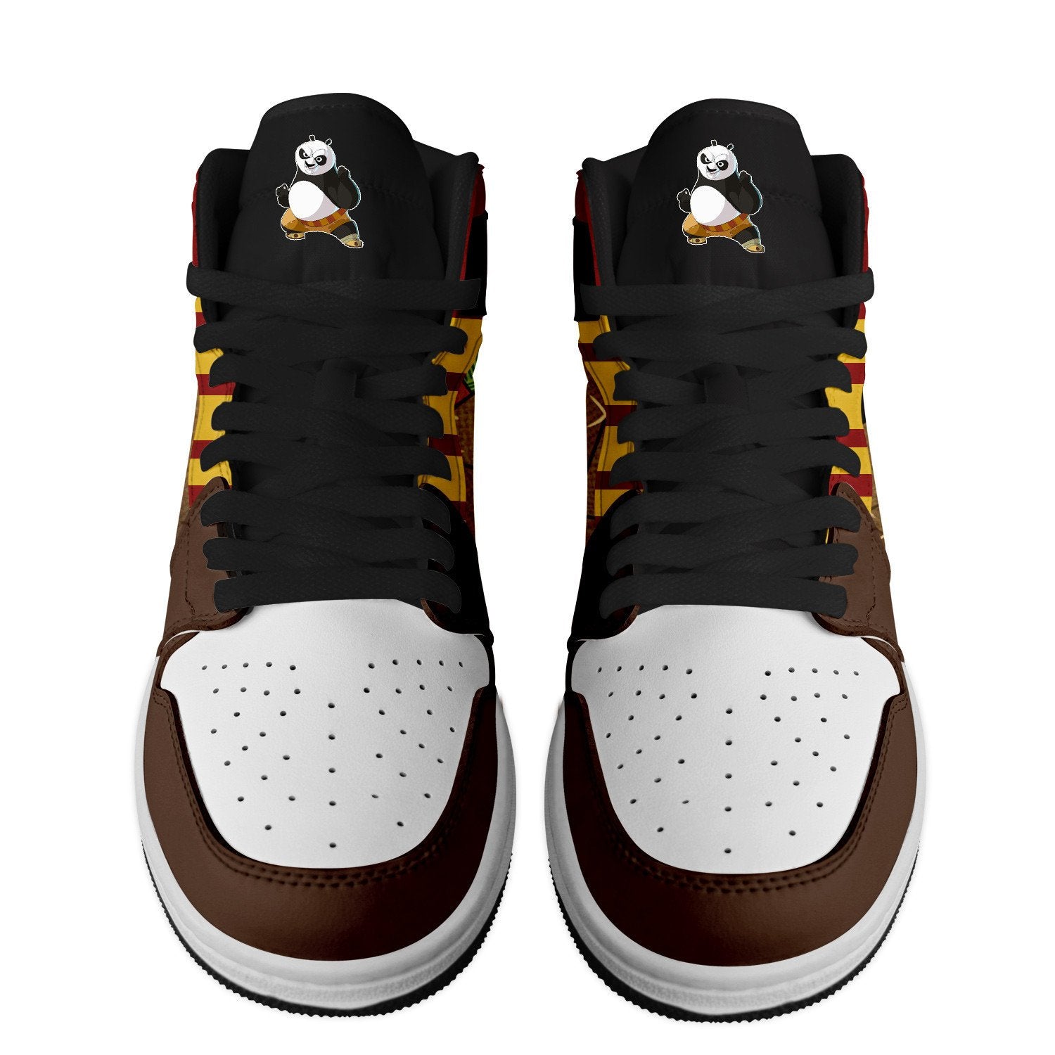 Ideafootwear Kungfu Panda AJ1 High Sneakers Shoes For Men And Women 1