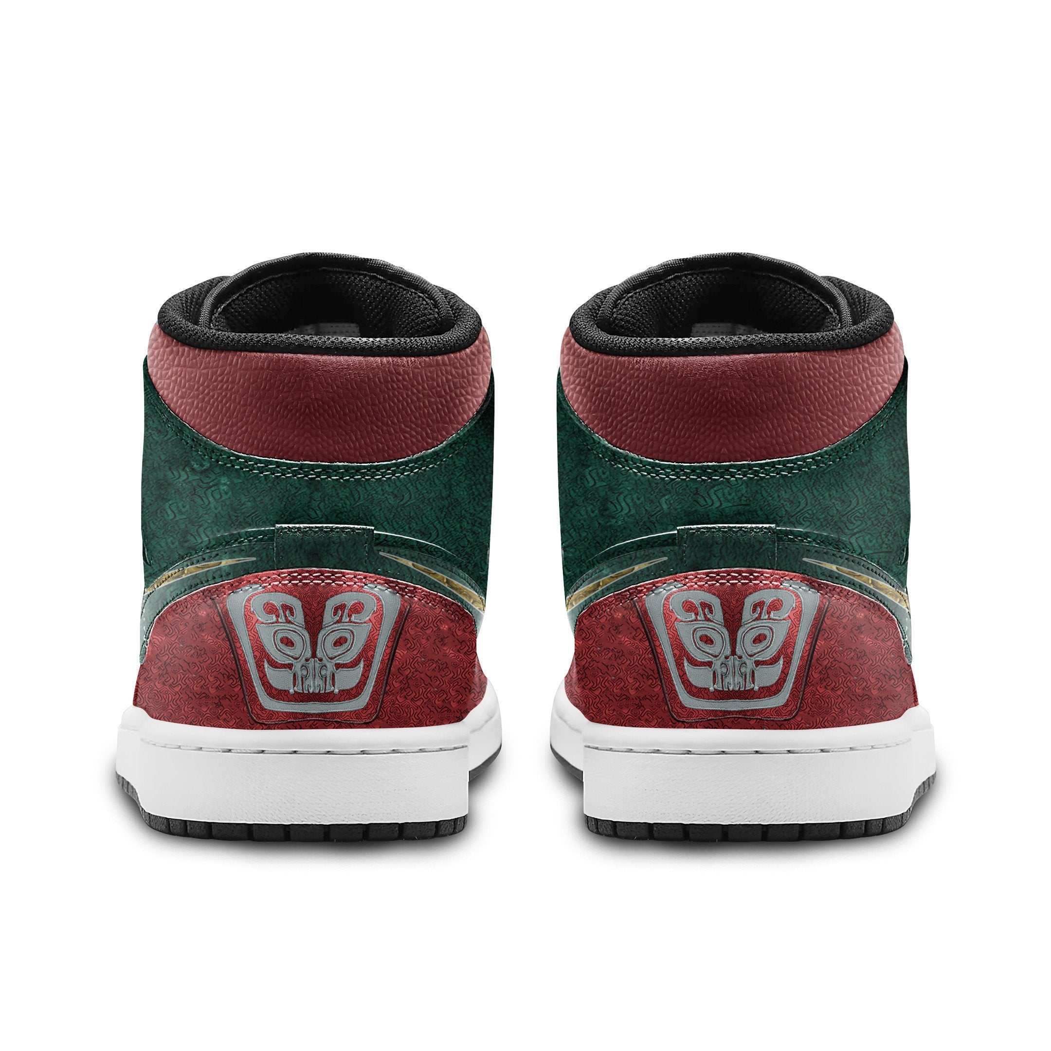 Ideafootwear Kungfu Panda AJ1 High Sneakers Shoes For Men And Women 2