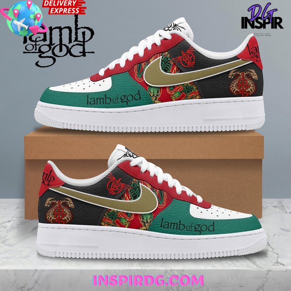 Ideafootwear Lamb Of God Air Low-Top Sneakers Shoes For Men And Women 1