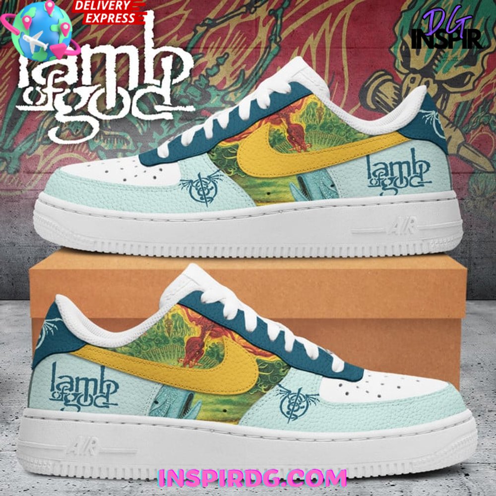 Ideafootwear Lamb Of God Air Low-Top Sneakers Shoes For Men And Women 2