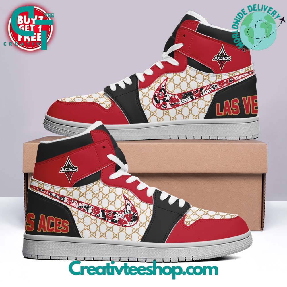Ideafootwear Las Vegas Aces AJ1 High Sneakers Shoes For Men And Women 1