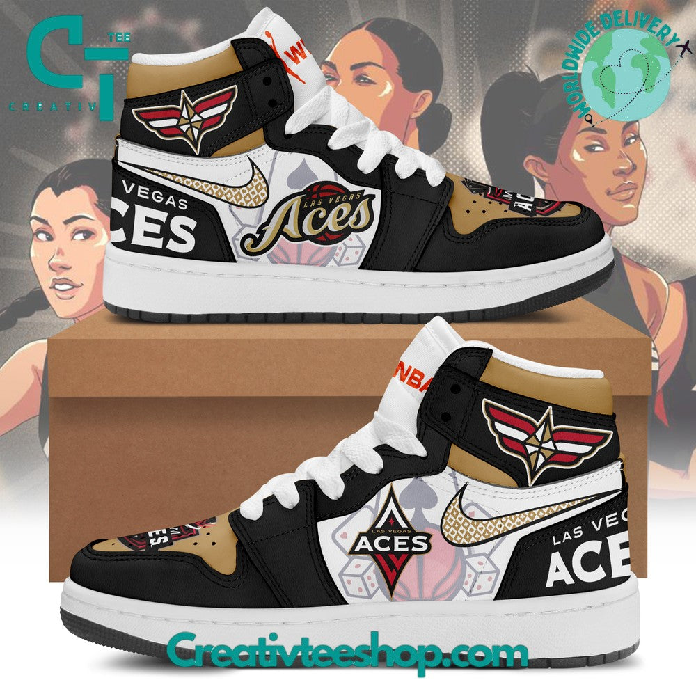 Ideafootwear Las Vegas Aces AJ1 High Sneakers Shoes For Men And Women 2