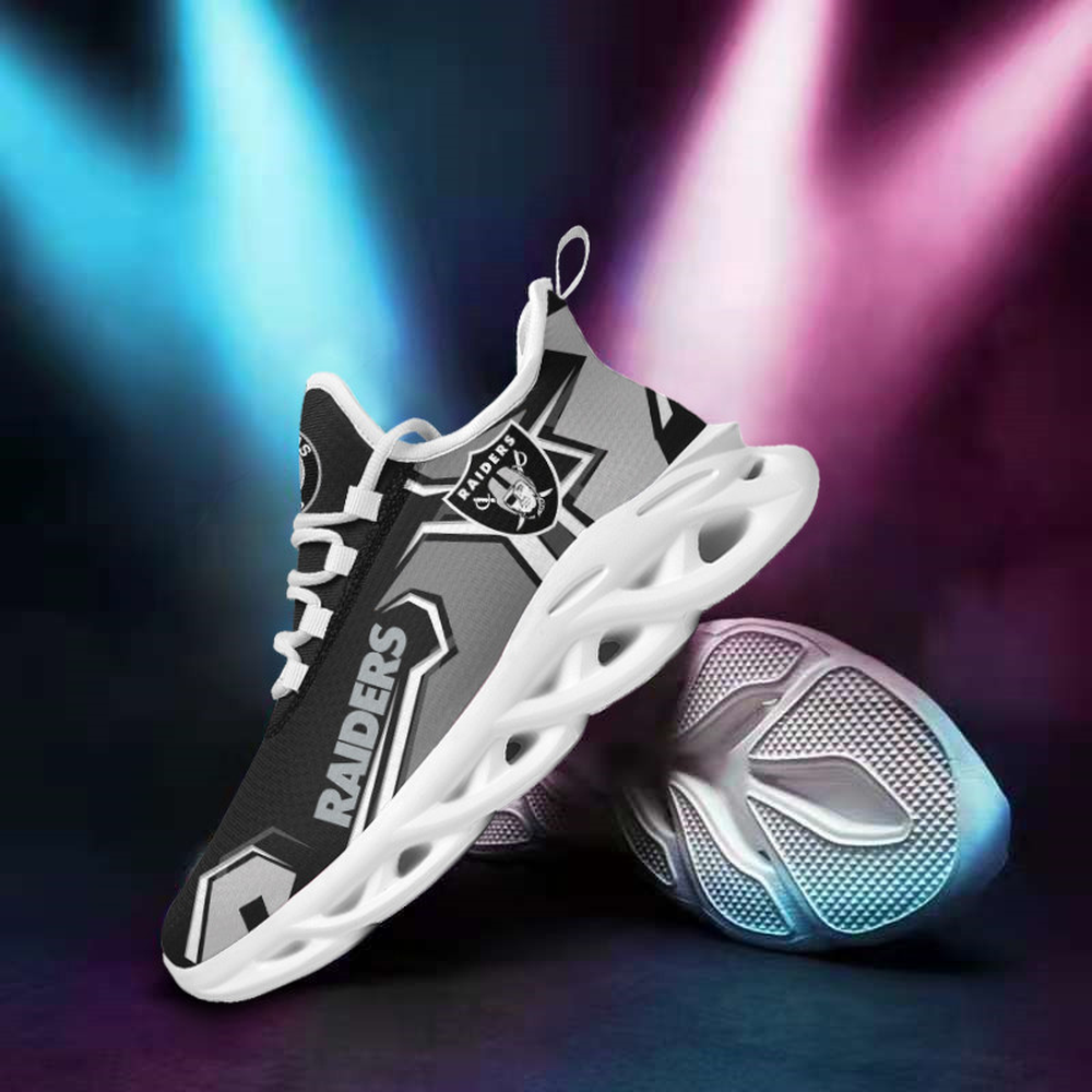 Ideafootwear Las Vegas Raiders Max Soul Shoes Sneakers For Men And Women 8