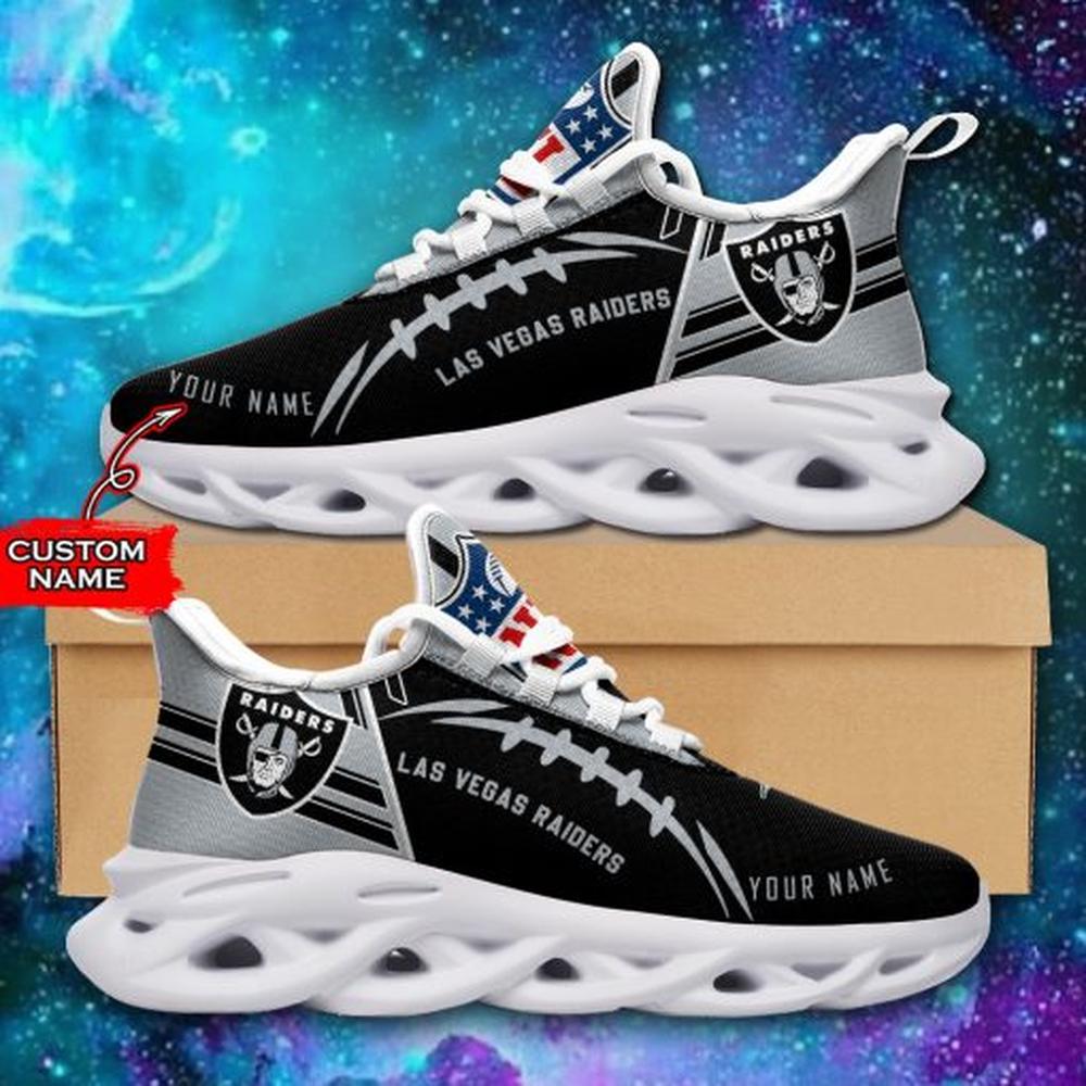 Ideafootwear Las Vegas Raiders Max Soul Shoes Sneakers For Men And Women 77