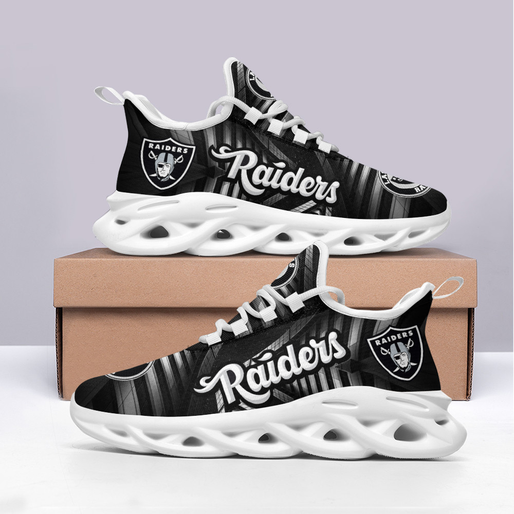 Ideafootwear Las Vegas Raiders Max Soul Shoes Sneakers For Men And Women 21